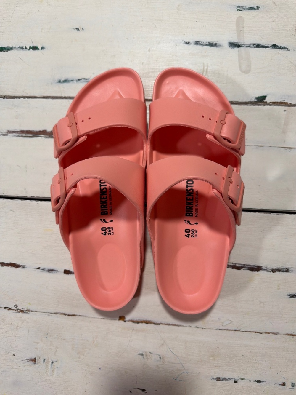 Birkenstock Arizona Essentials EVA - Coral Peach  Size 9
